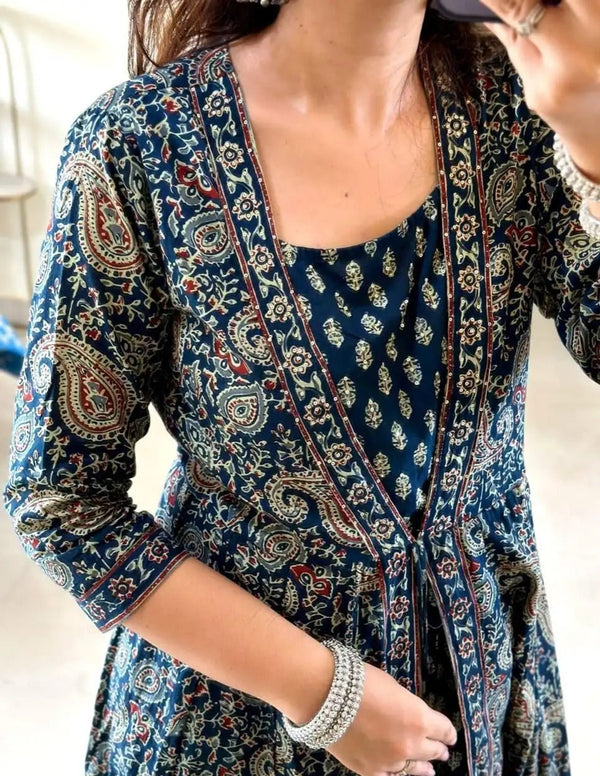 Utsaahit Stylish Women Cotton Printed Salwar Kurta Set With Dupatta